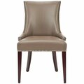 Safavieh Amelia Grey Leather Dining Chair MCR4502G